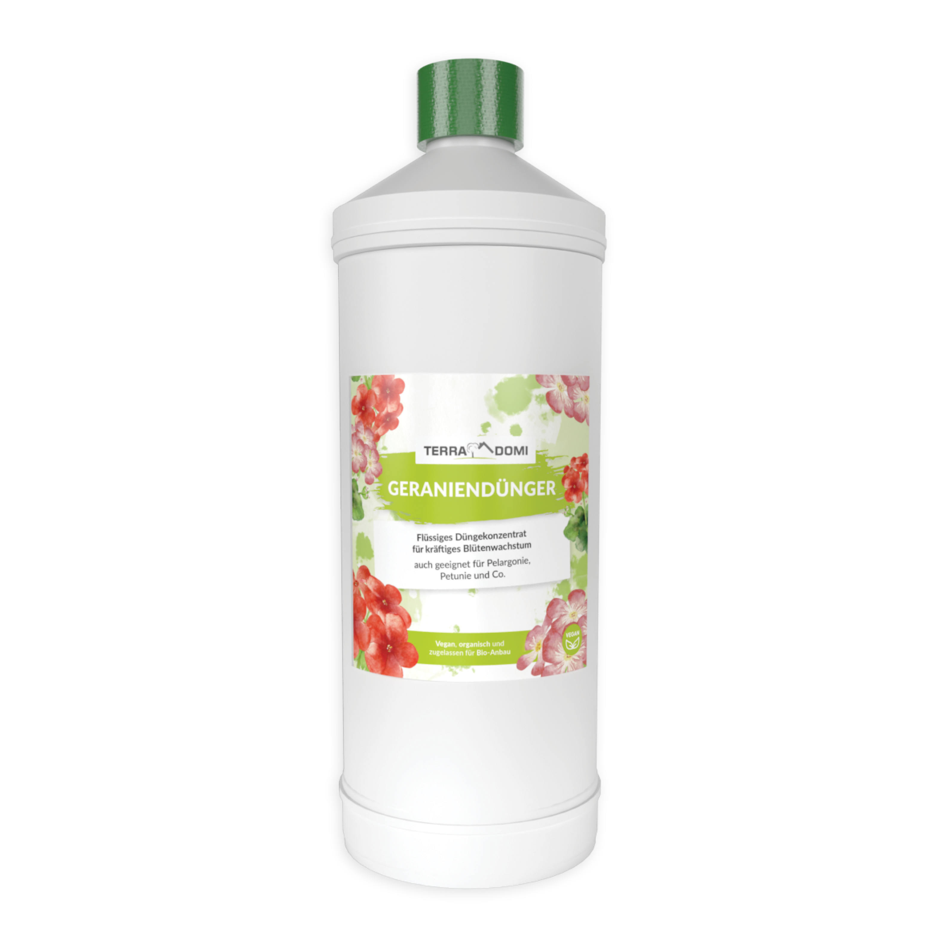 TerraDomi Geraniendünger 1 Liter Flüssigdünger Konzentrat