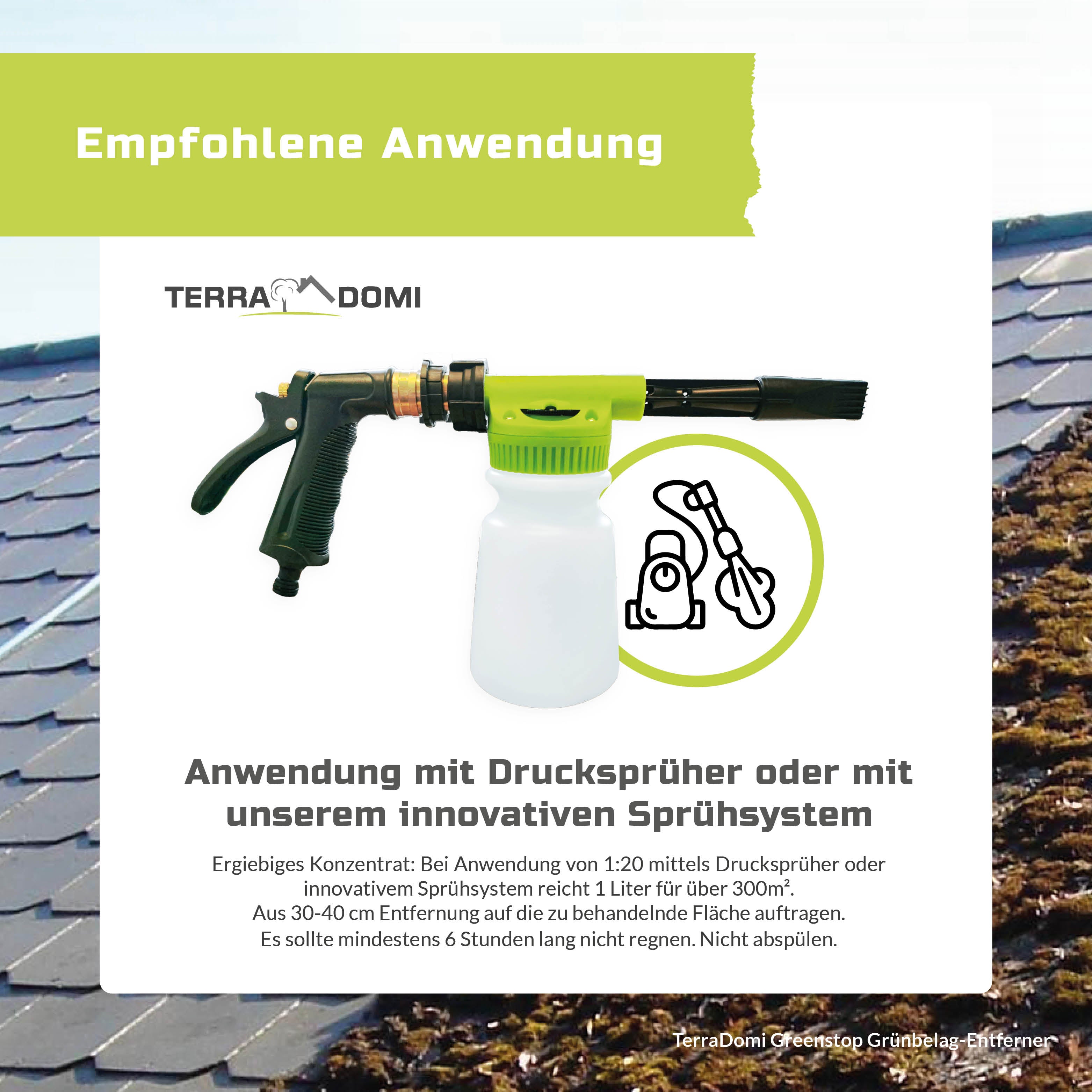 Greenstop Grünbelagentferner für den Außenbereich