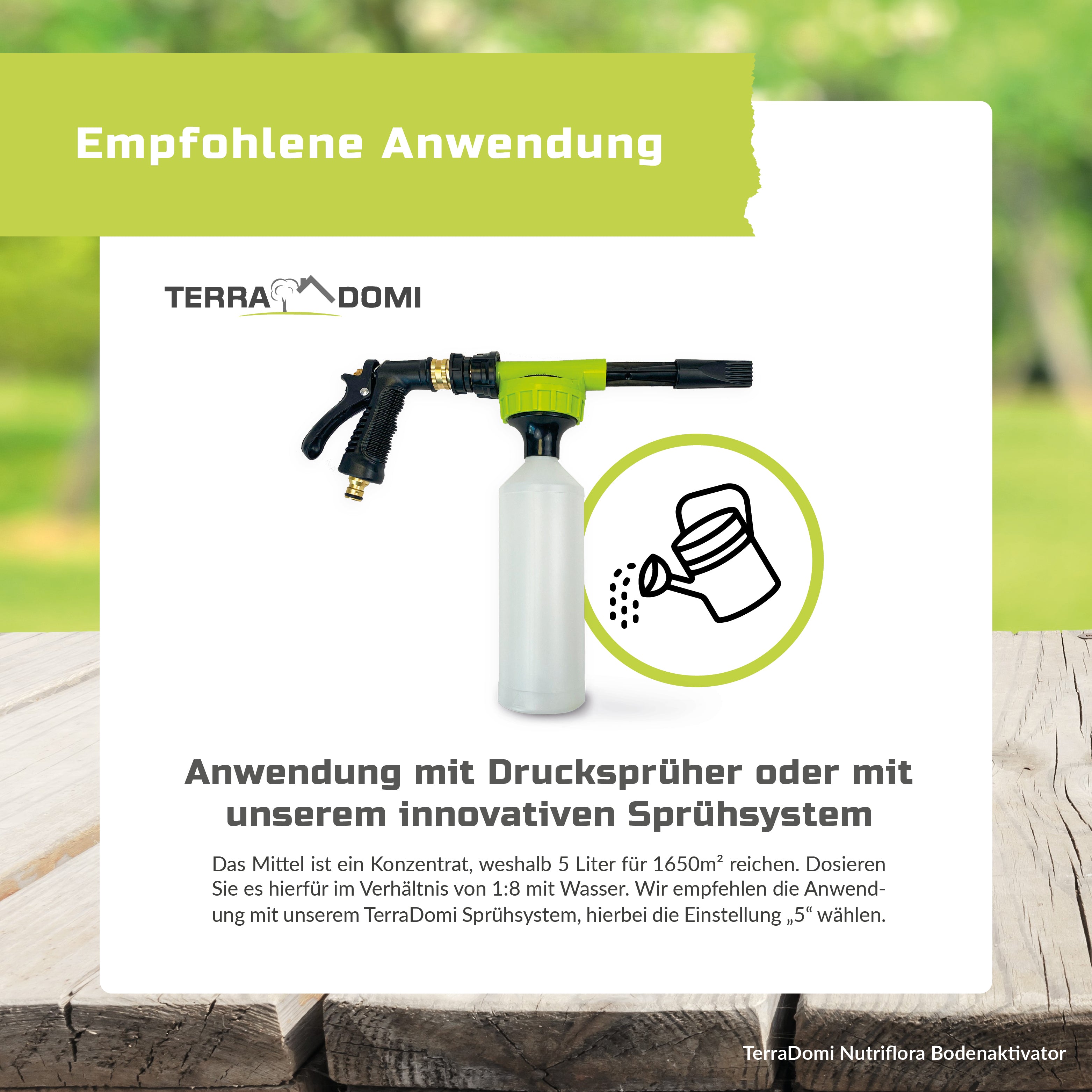 Nutriflora Bodenaktivator, Flüssigdünger für 20% mehr Wachstum und Ertrag