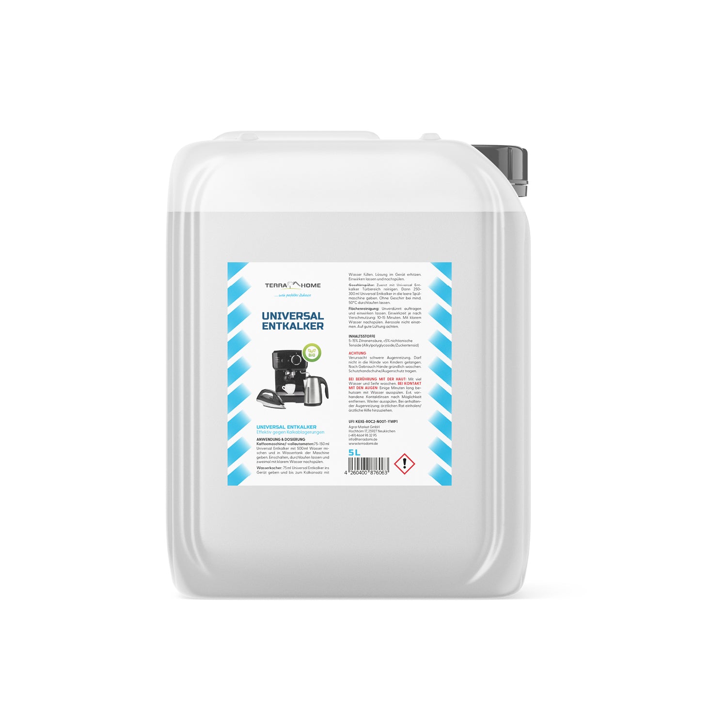 Bio Universal Entkalker -
100% kraftvoll gegen Kalk