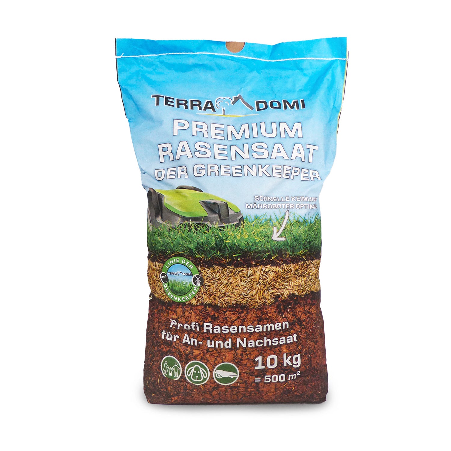 Premium Rasensamen für An- & Nachsaat I strapazierfähige und robuste Rasensaat der Greenkeeper