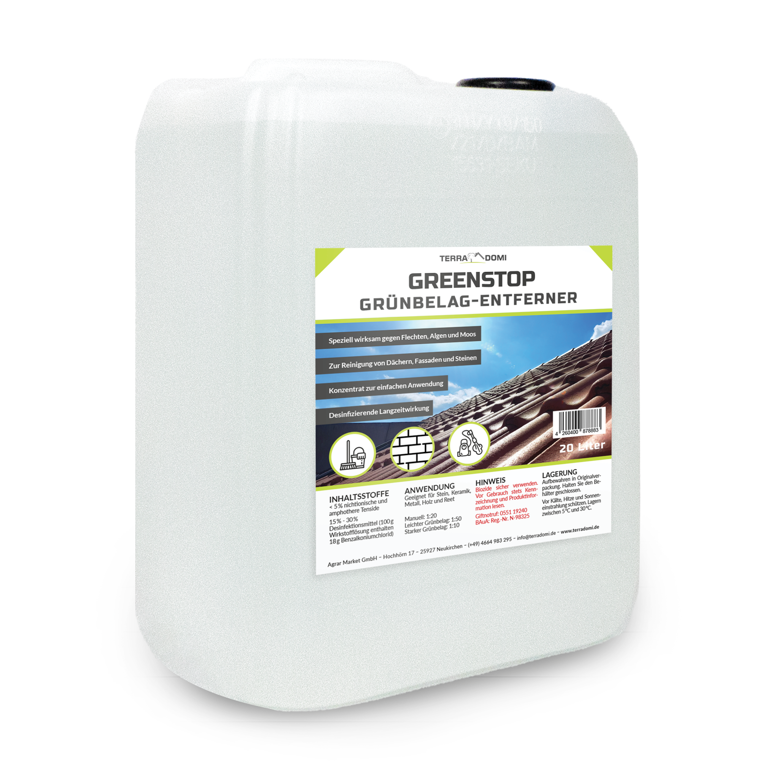 Greenstop Grünbelagentferner für den Außenbereich