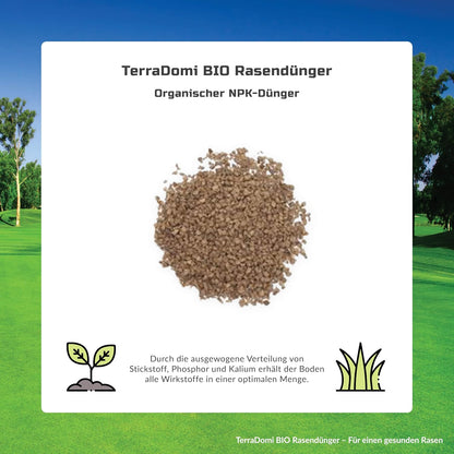 TerraDomi Bio Rasendünger Frühjahr & Sommer 20kg