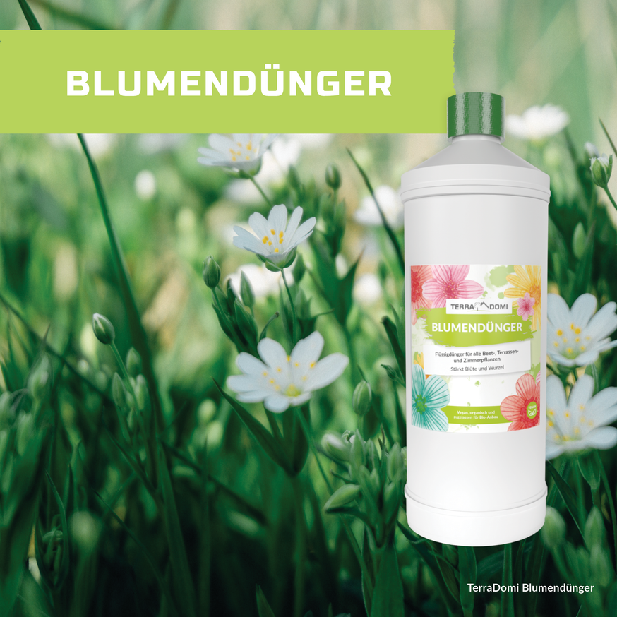 TerraDomi Blumendünger 1 Liter Flüssigdünger Konzentrat