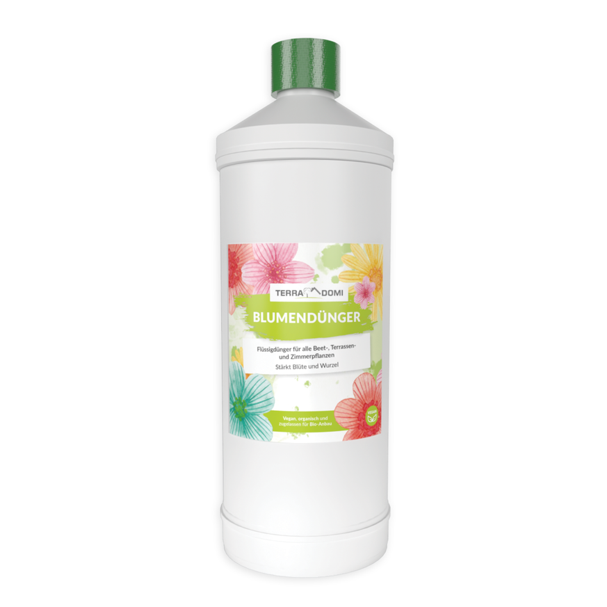 TerraDomi Blumendünger 1 Liter Flüssigdünger Konzentrat