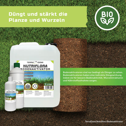 Nutriflora Bodenaktivator, Flüssigdünger für 20% mehr Wachstum und Ertrag