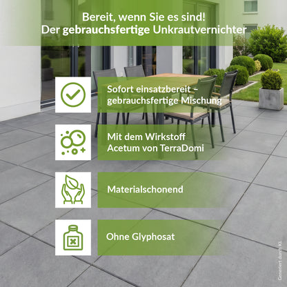 TerraDomi Bio Rusche AF Grundstoff Acetum | Unkrautbeseitigung auf natürlichem Weg