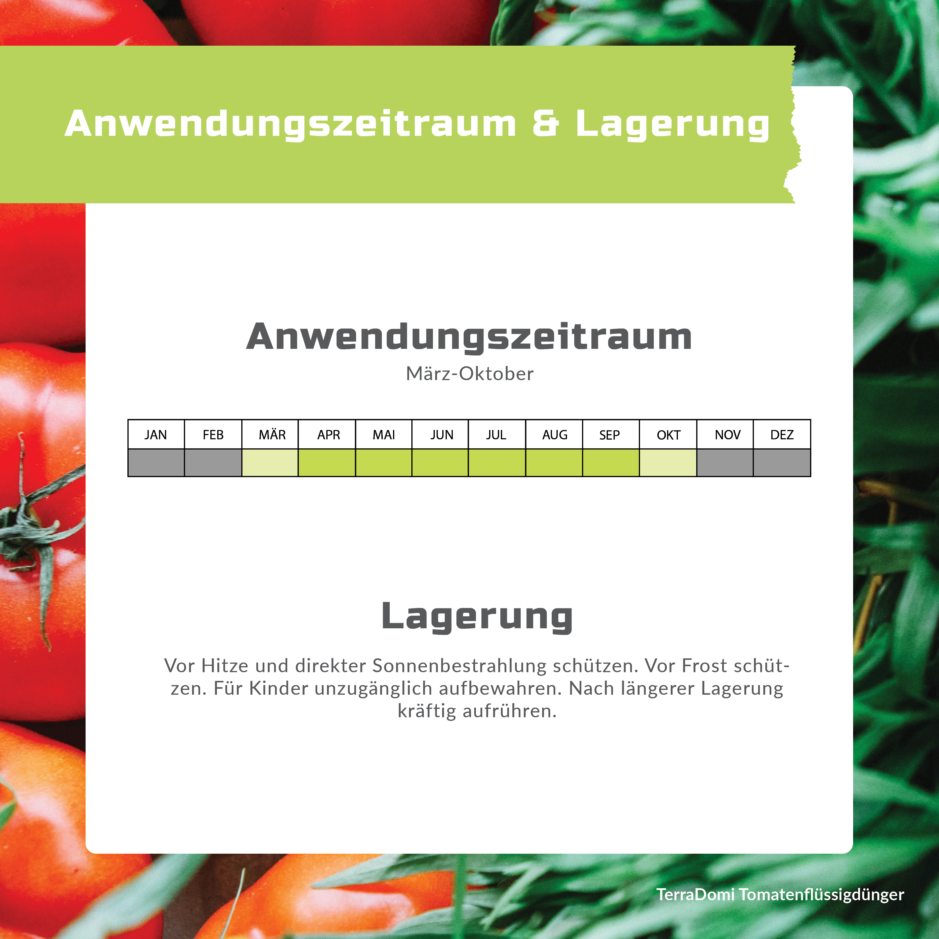 TerraDomi Tomatendünger 1 Liter Flüssigdünger Konzentrat