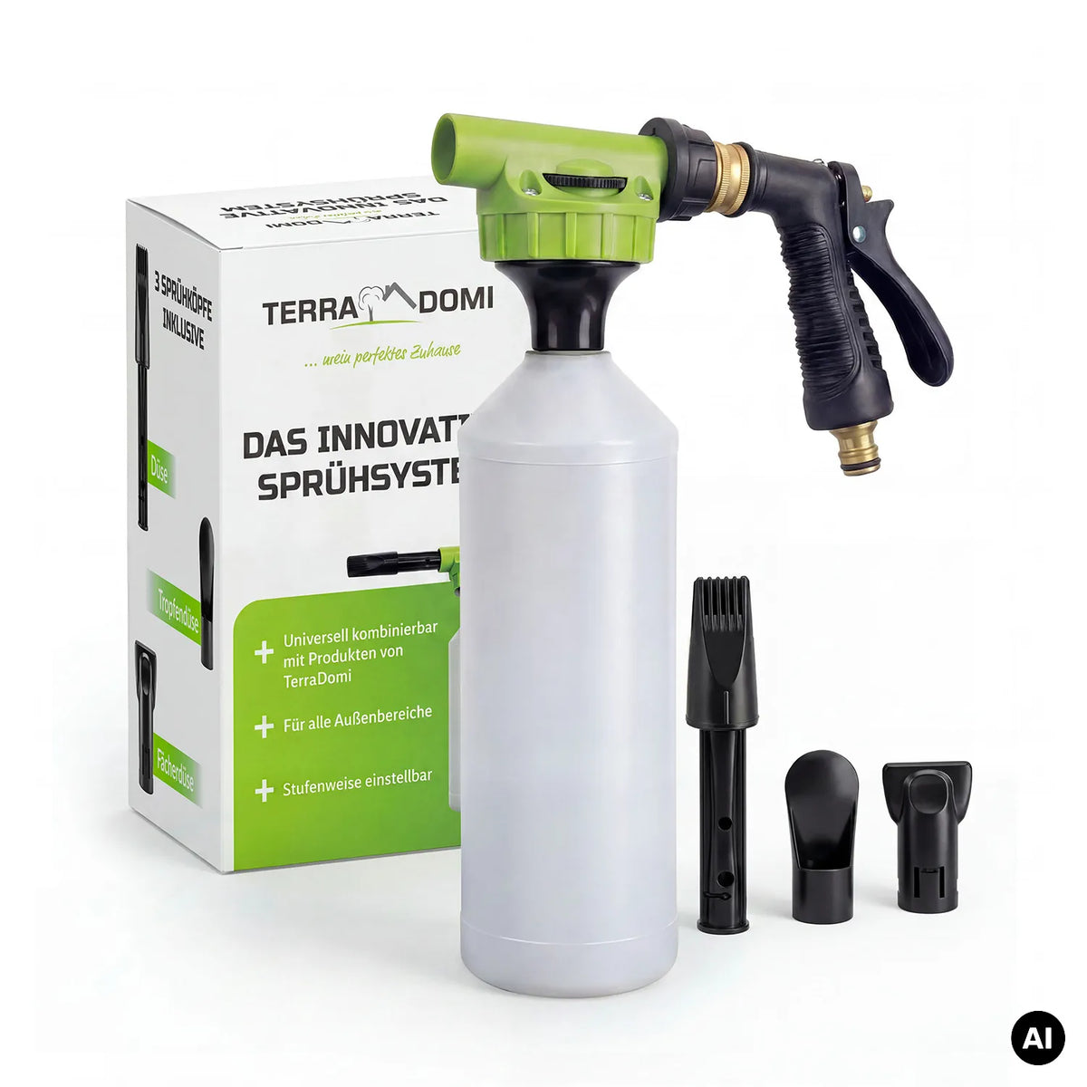 TerraDomi Innovatives Sprühsystem, multifunktionales Handsprühgerät
